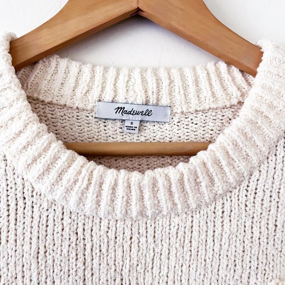 Madewell Dotted Bobble Pullover Sweater in Antique Cream, S - Picture 9 of 10